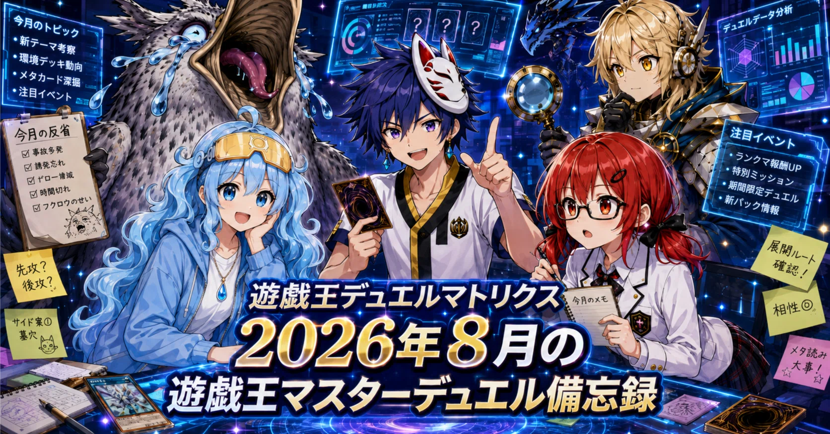 2026年8月】マスターデュエル備忘録 - 遊戯王デュエルマトリクスAI