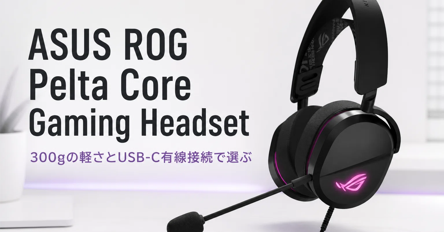 ASUS ROG Pelta Core Gaming Headset のレビュー・口コミ評判と特徴