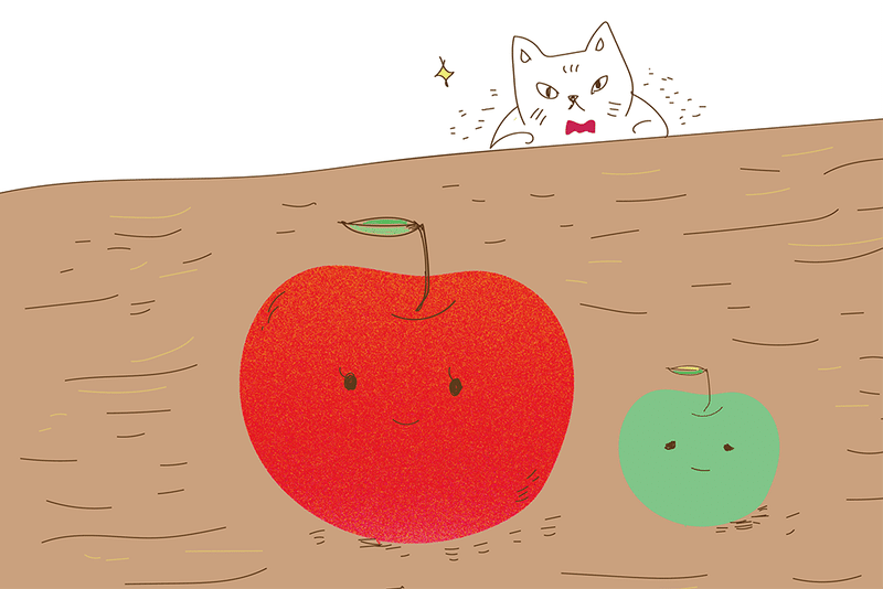 ねことりんご