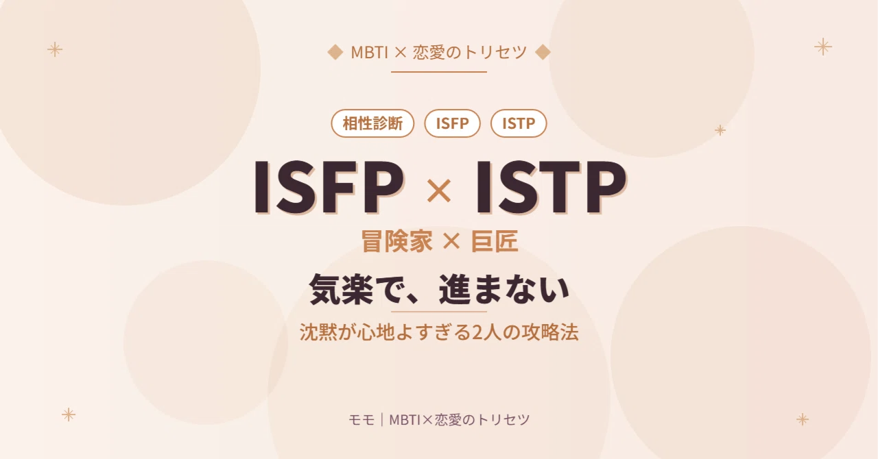istp isfp 相性