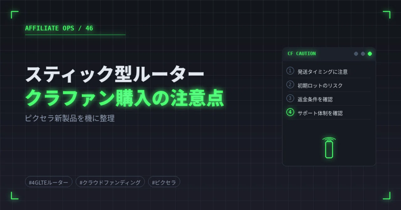 Points to Note When Purchasing Pixela's New 4G LTE Router via ...