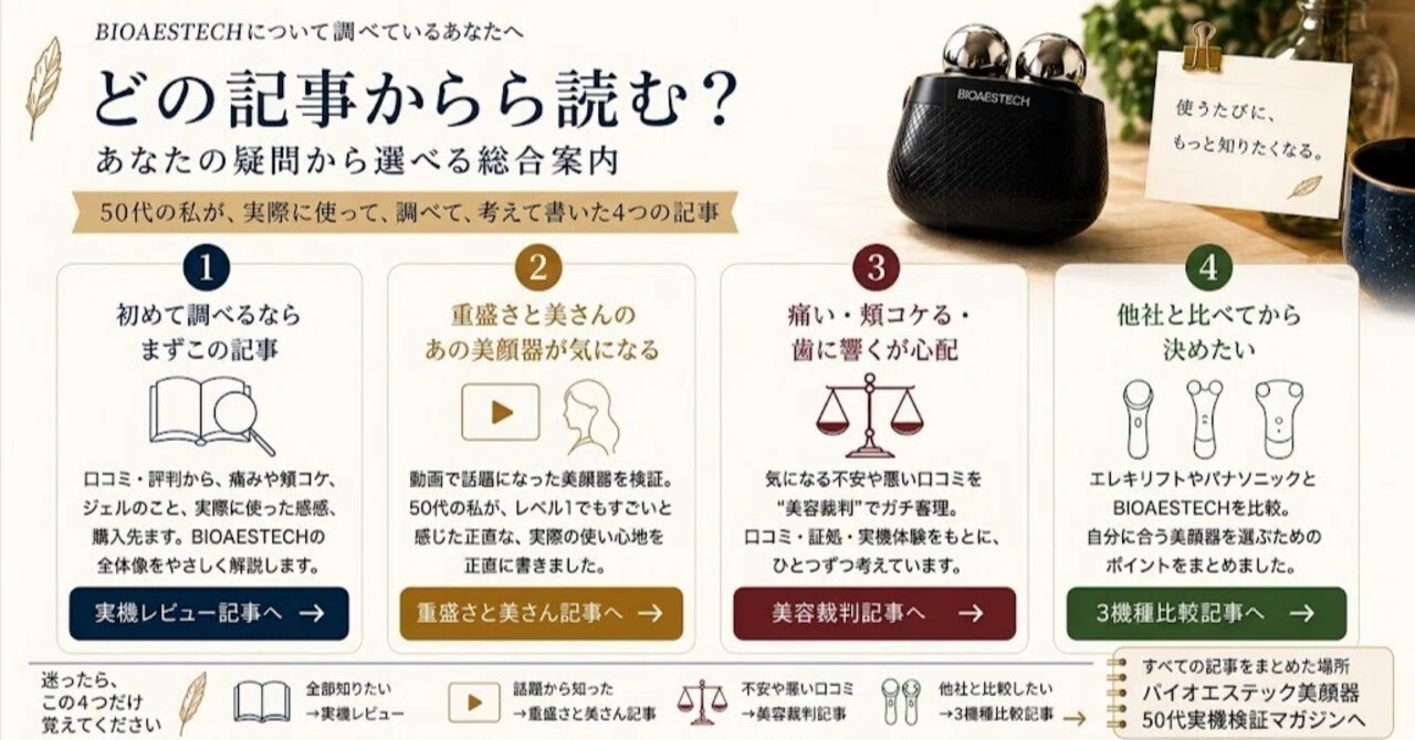 バイオエステック美顔器｜50代実機検証マガジン｜🕊 kotori｜AIと