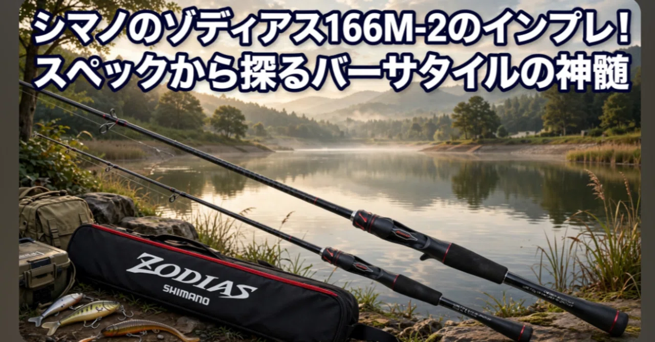 シマノのゾディアス166M-2のインプレ！スペックから探るバーサタイルの