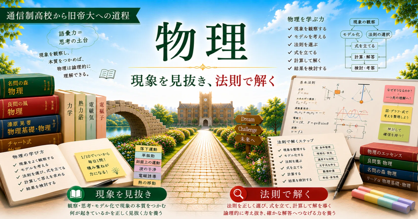 物理『漆原晃の 物理基礎・物理が面白いほどわかる本』｜杜のくま
