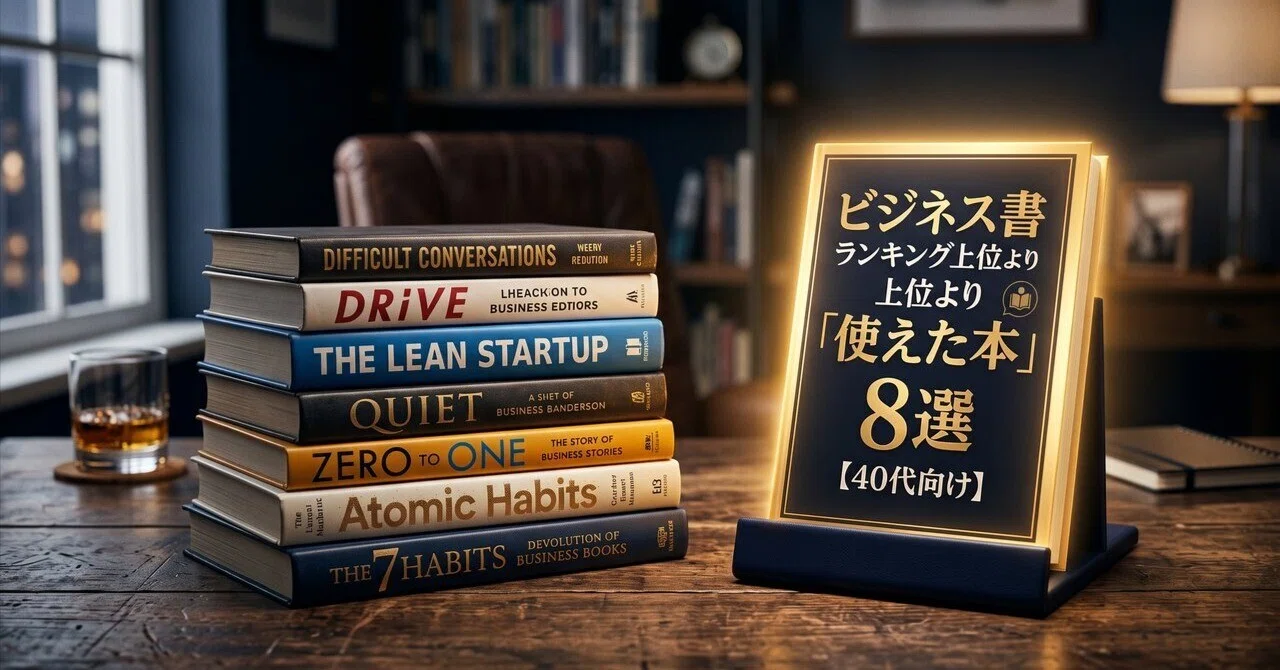 高評価ビジネス本18冊 まとめ売り ビジネス書ランキング上位より「使えた本」8選【40代向け】｜ちよ