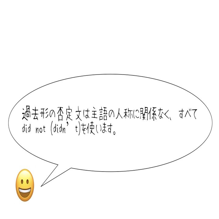 おさらい 一般動詞の過去形 否定文 ほしのや まさる Note