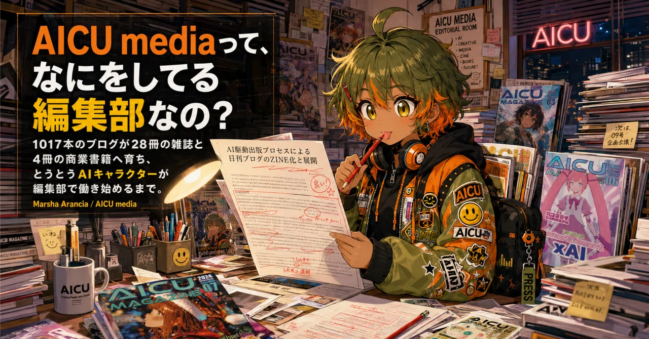 AICU mediaって、なにをしてる編集部なの？1017本のブログが28冊の雑誌