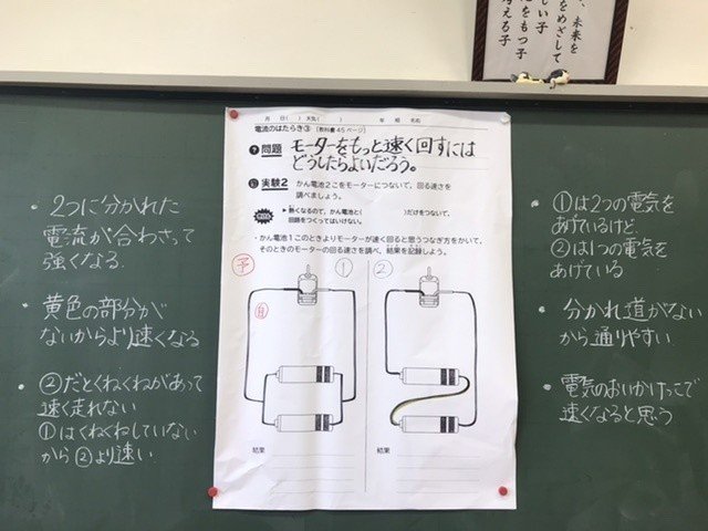 4年生 理科 電流の働き 新島村立新島小学校 Note