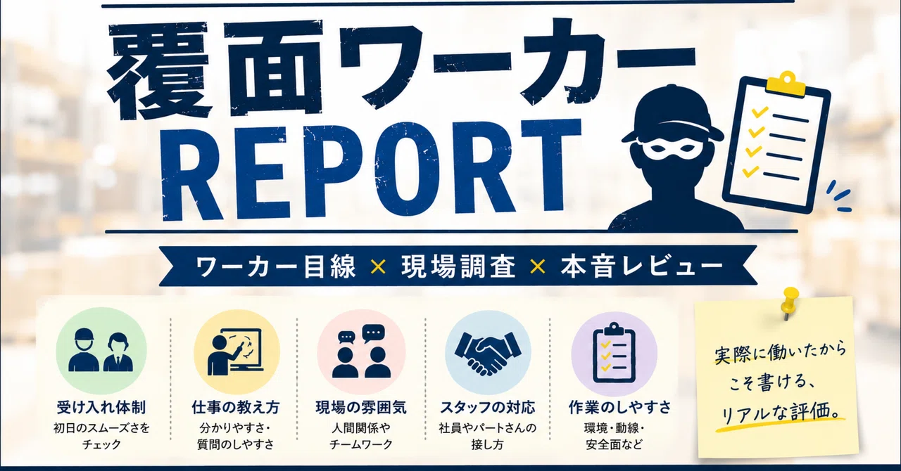 [복면 워커 REPORT #001]｜覆面ワーカーREPORT