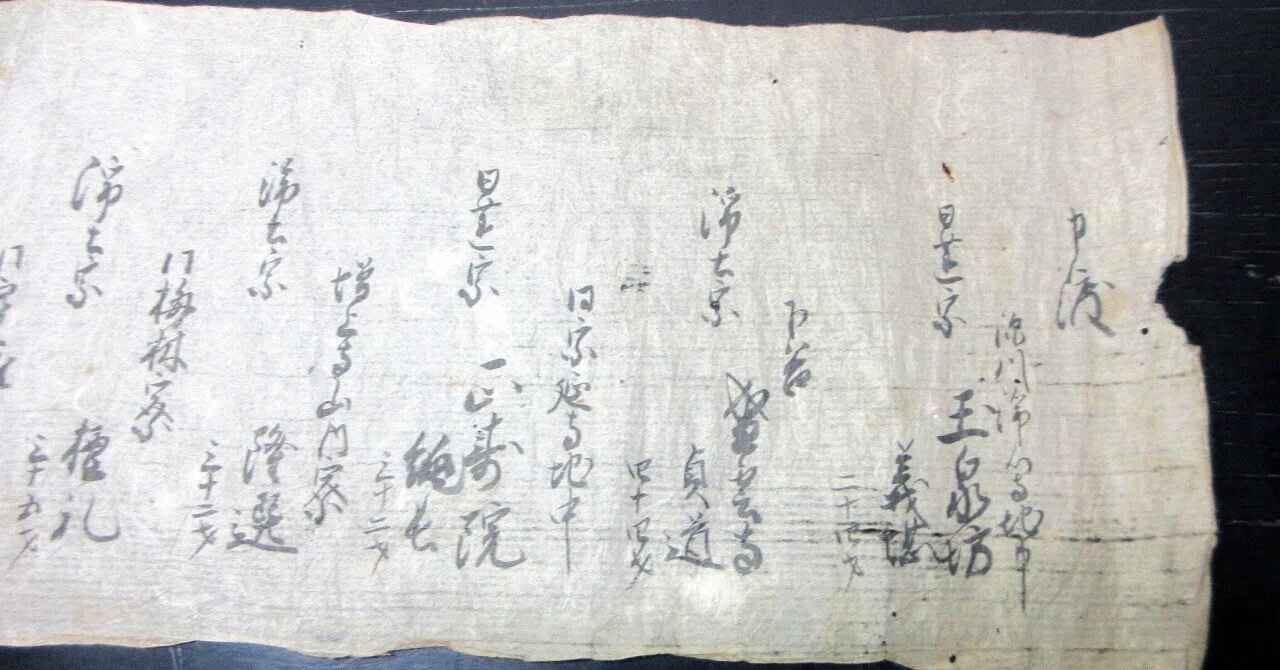 どきわ 和風手書き本ヴィンテージの手書き日記または旅行記 和本江戸期「女犯を犯した僧71人の申渡の写し」1巻/古書古文書/手書き