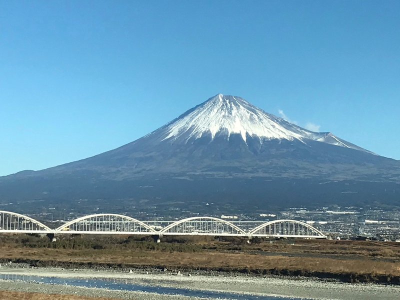 新幹線の富士山