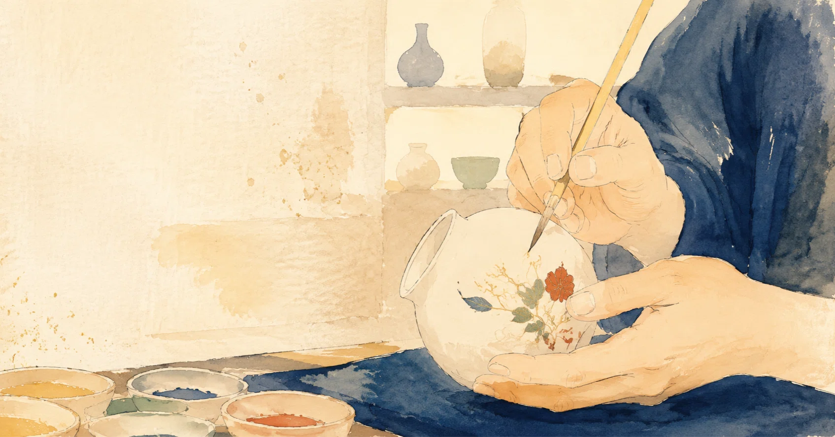 九谷焼の絵付けを、目の前で。銀座の金沢で6日間だけの個展｜GINZA