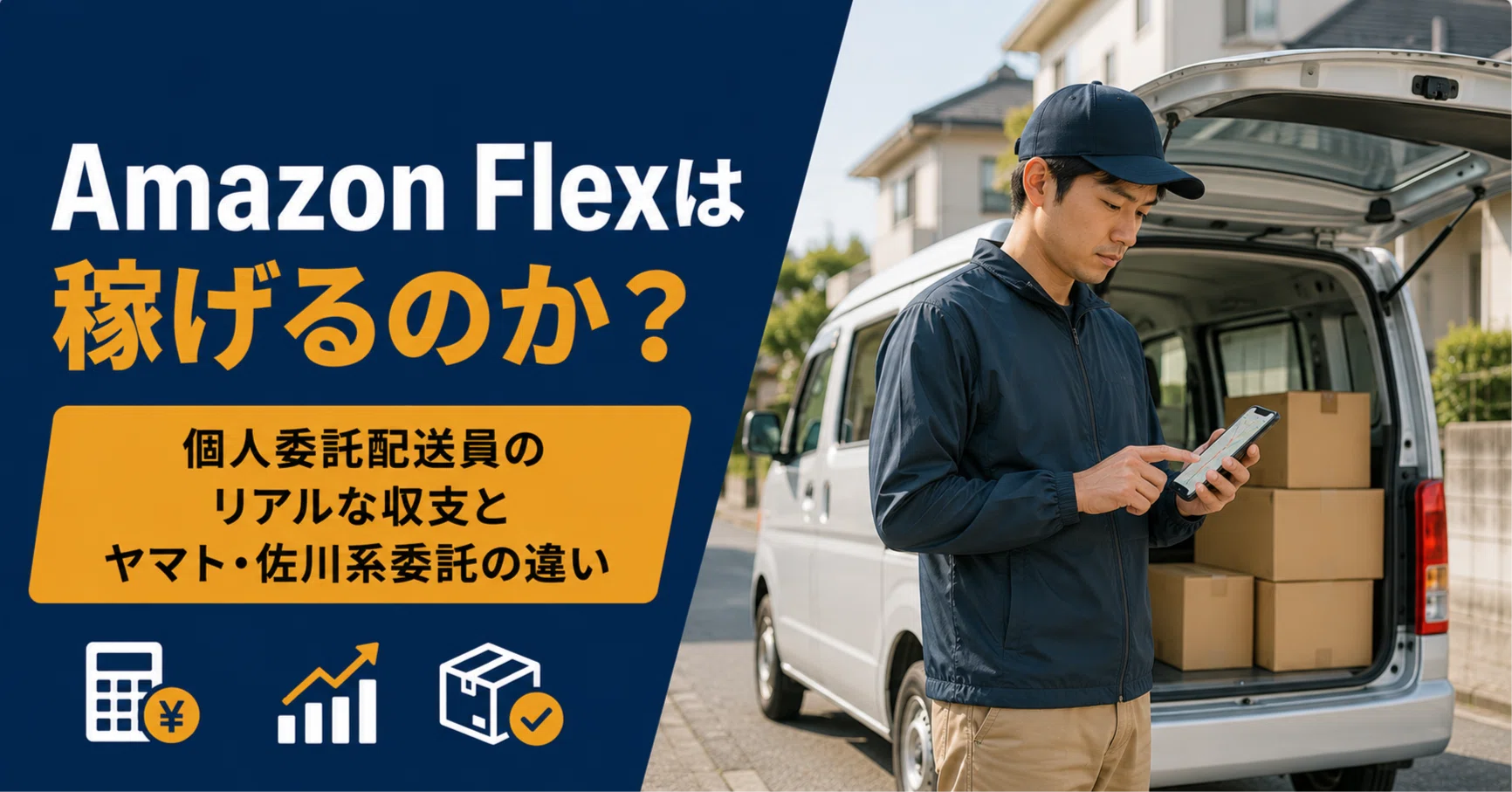 Amazon Flexは稼げるのか？個人委託配送員のリアルな収支とヤマト