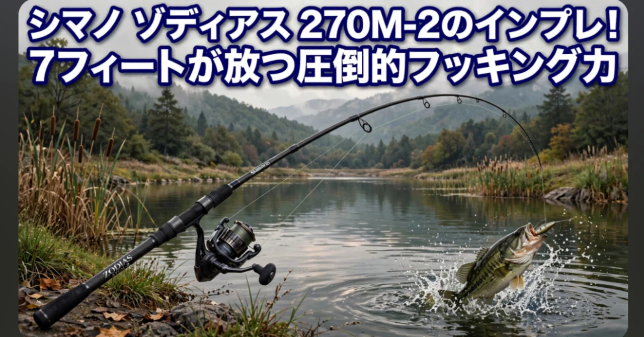 シマノ ゾディアス 270M-2のインプレ！7フィートが放つ圧倒的