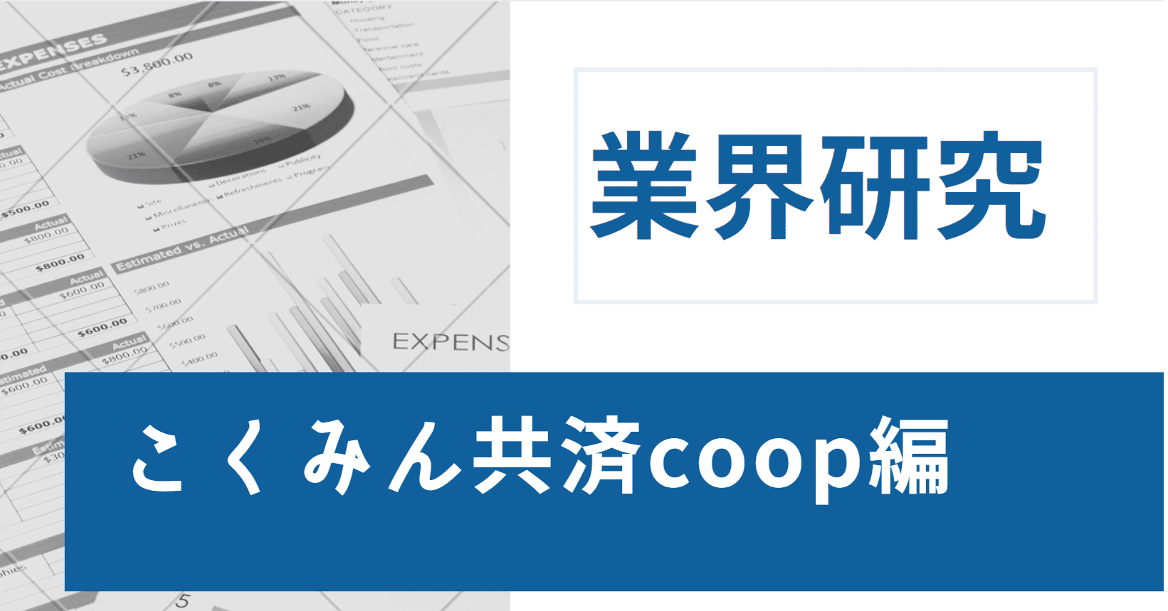 業界研究 こくみん共済coop 全労済 編 岩切 健一郎 発達障害専門fp Note