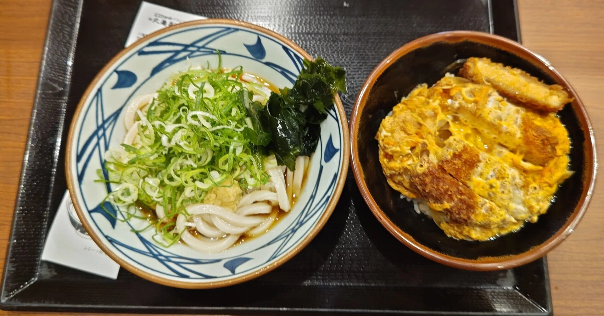 レアな出会いの丸亀製麺のかつ丼セット｜代筆屋 やまだ