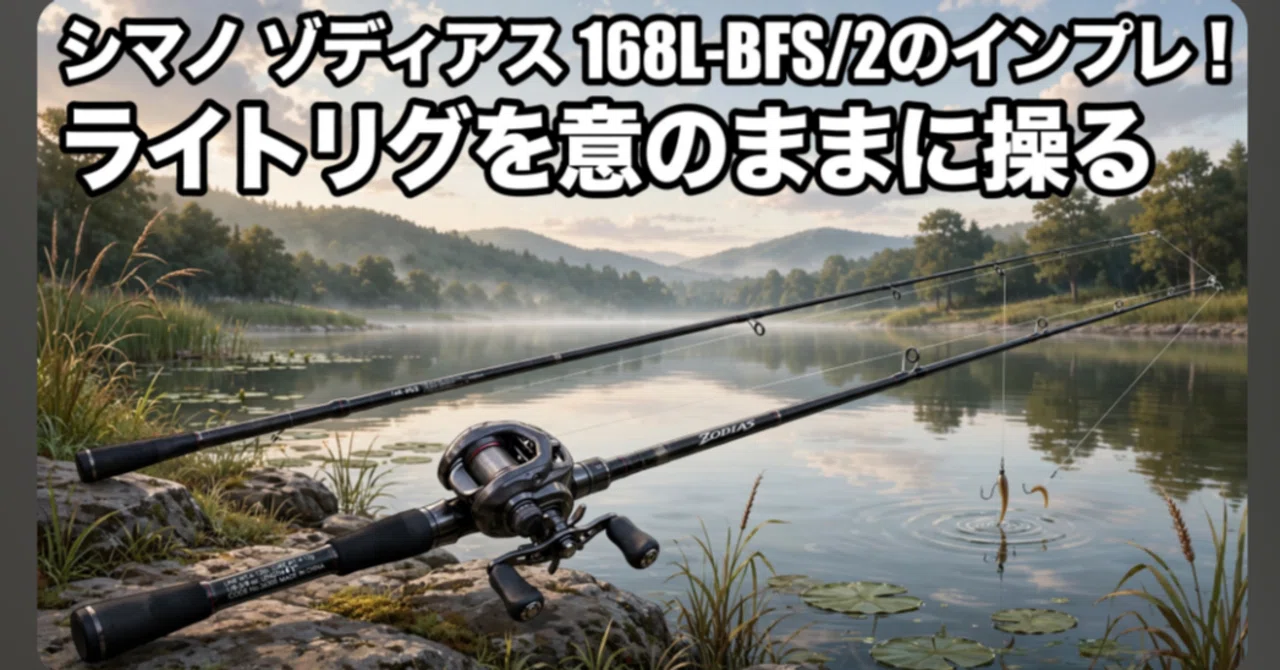 シマノ ゾディアス 168L-BFS/2のインプレ！ライトリグを意のままに操る