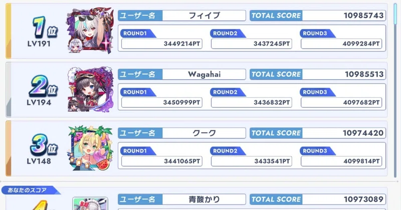 【クルスタ】第10回総力戦 振り返り