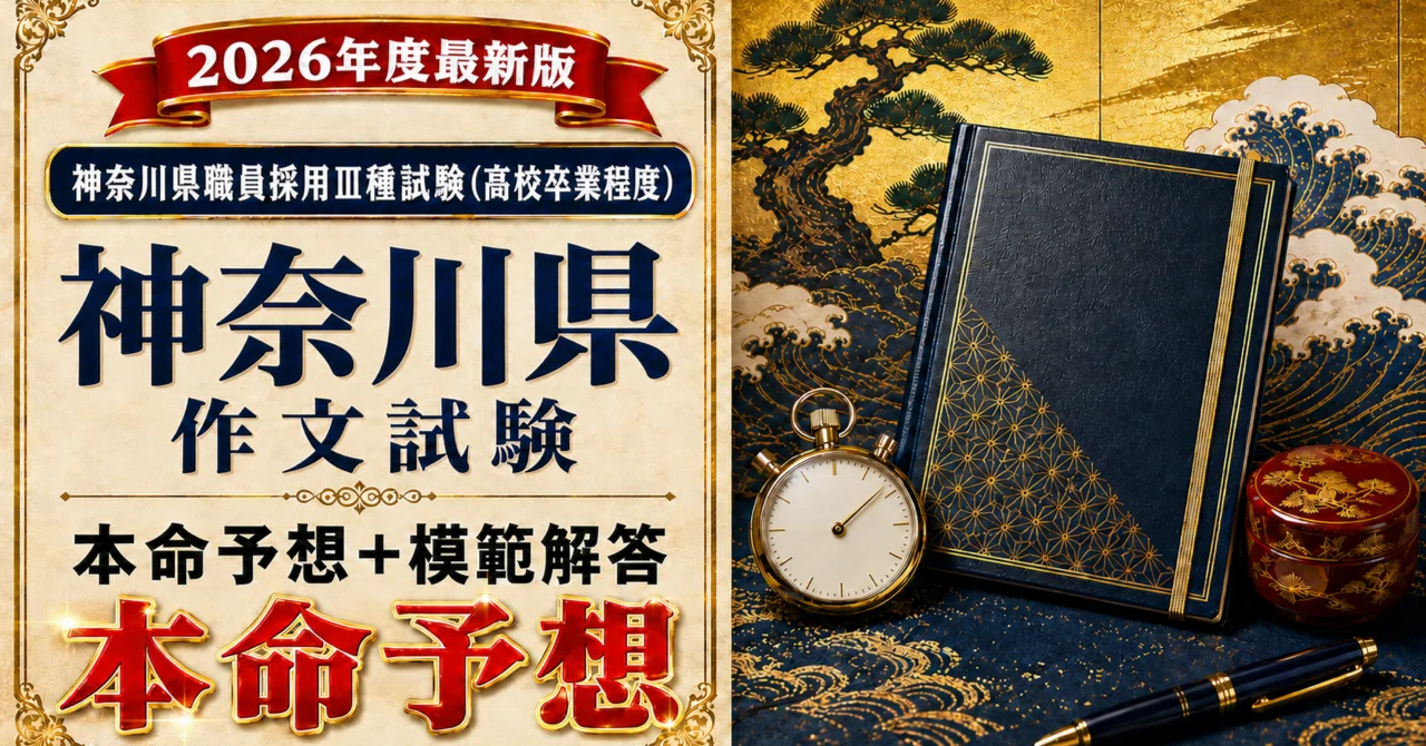 神奈川県Ⅲ種（高校卒業程度）】行政 作文 本命予想＋模範解答｜公表