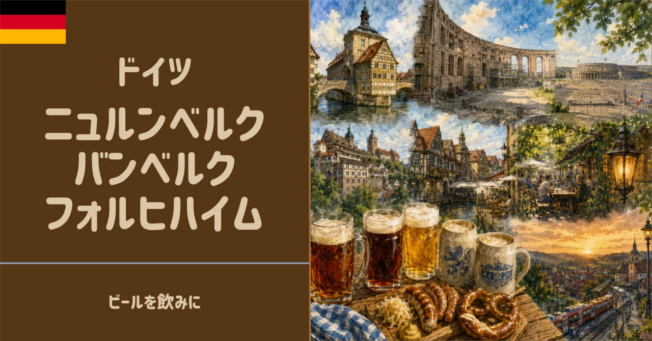 ドイツ】ニュルンベルク・バンベルク・フォルヒハイム - レッドビール