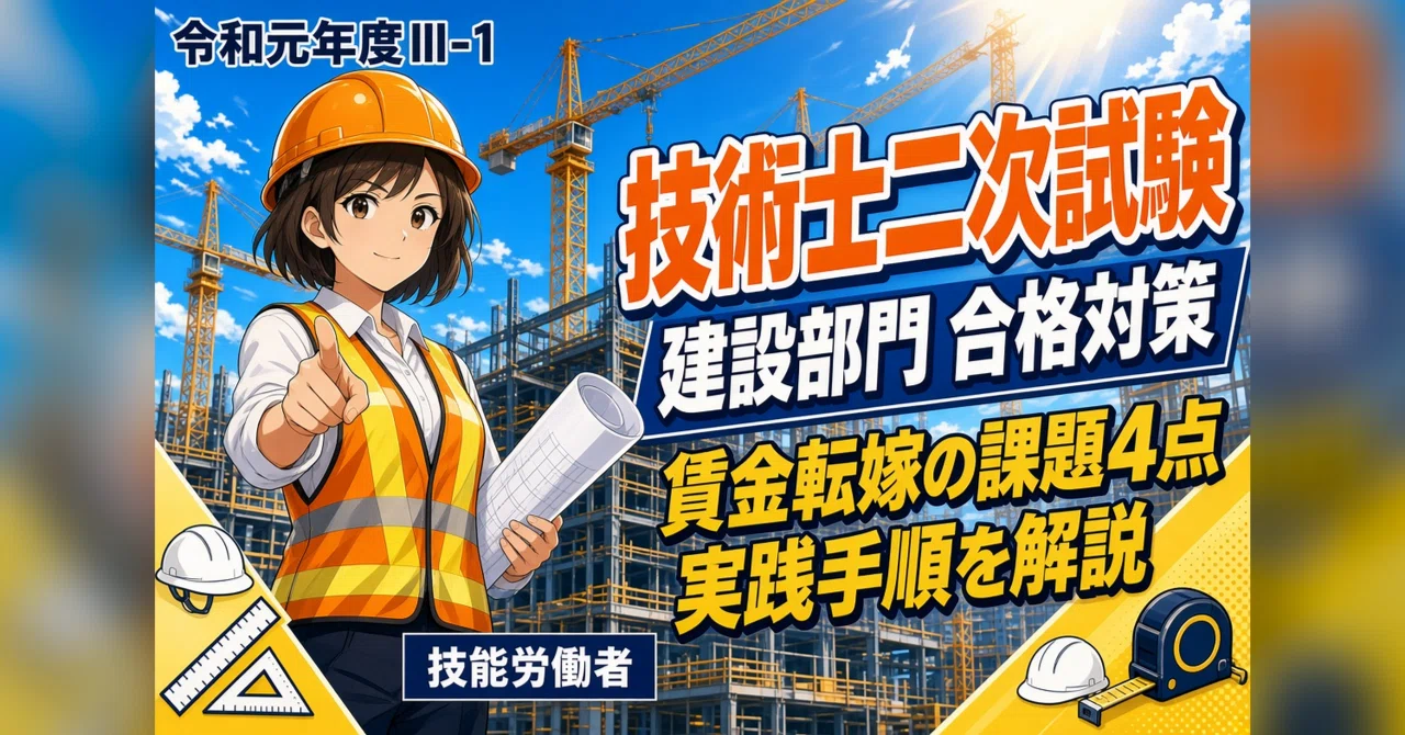 [FY2019 III-1/Skilled Workers] Professional Engineer Second-Stage ...