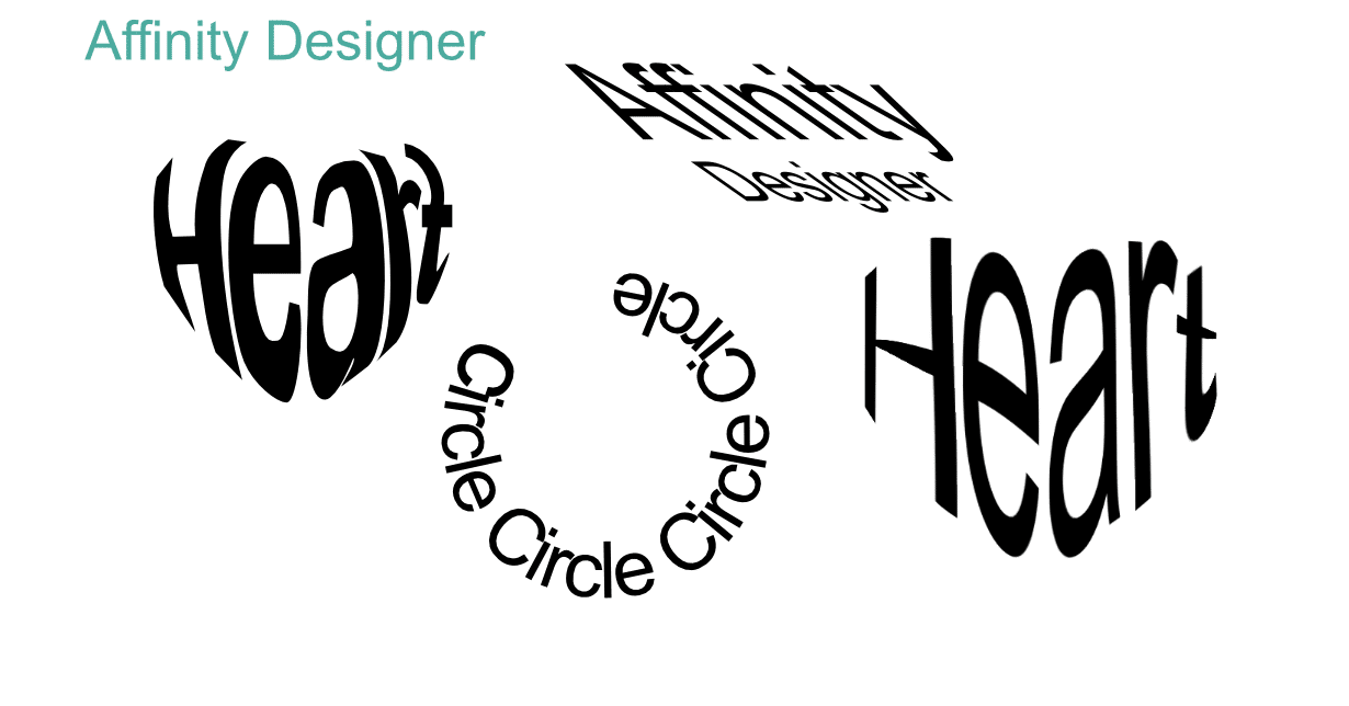 Affinitydesignerで力技でテキストをエンベロープっぽく変形させる試み Kaja Note