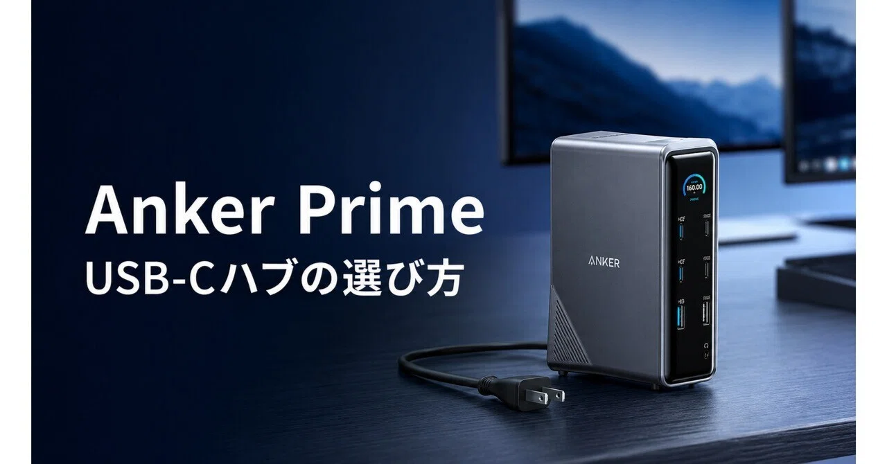 USB-Cハブ選びで迷ったら。Anker Prime ドッキングステーションを