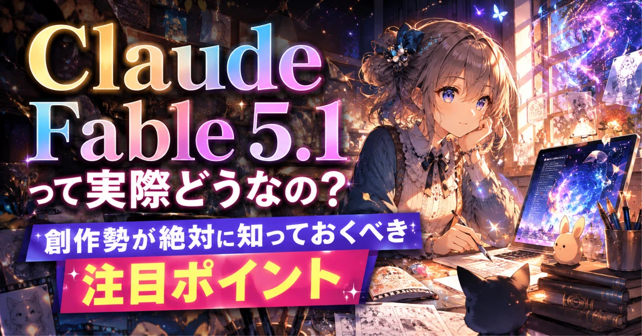 Claude Fable 5.1って実際どうなの？創作勢が絶対に知っておくべき注目ポイント｜やーしゃりあ