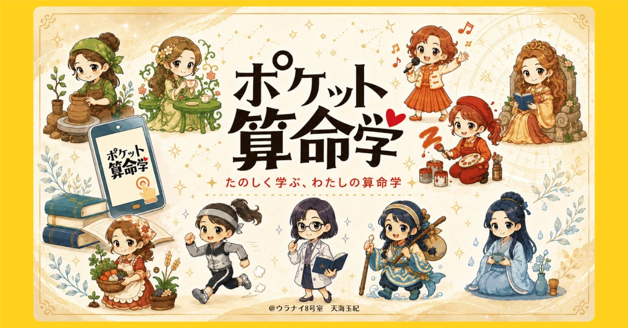 「ポケット算命学」はじめよう！｜ウラナイ8号室