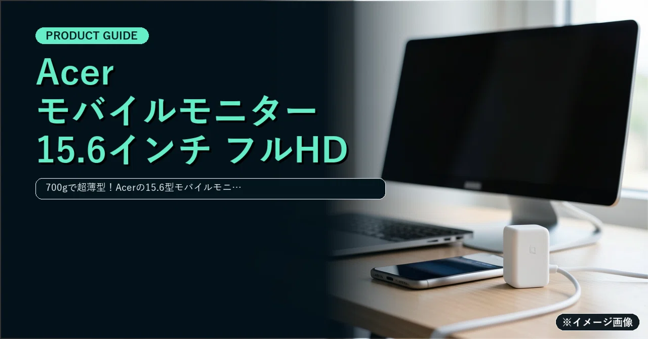 Acer モバイルモニター 15.6インチ フルHD IPS 非光沢 700g超薄型