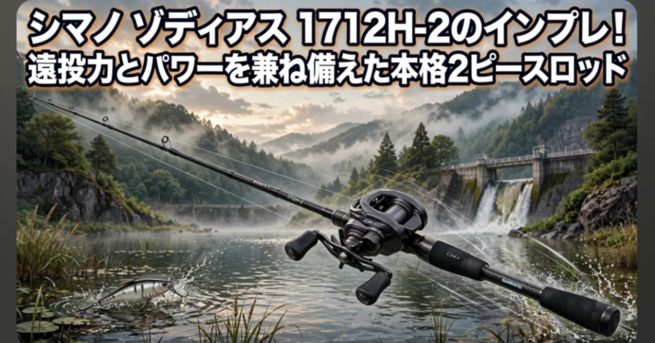 シマノ ゾディアス 1712H-2のインプレ！遠投力とパワーを兼ね備えた