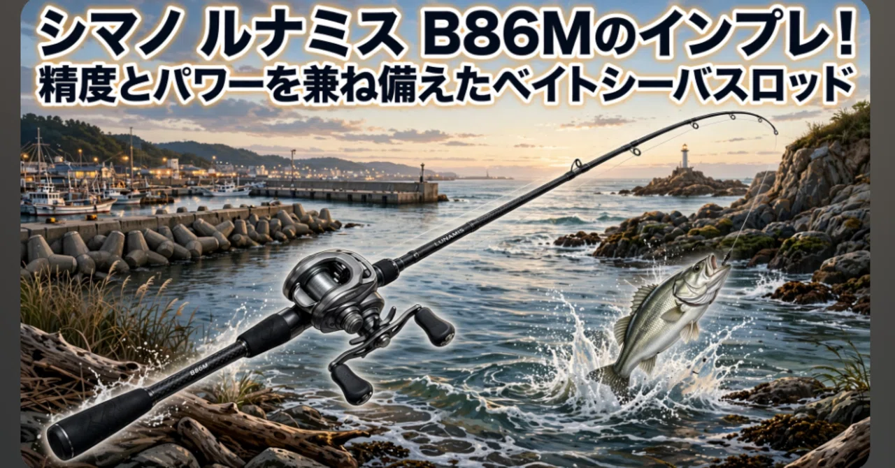 シマノ ルナミス B806M ベイトロッド シーバス LUNAMIS シマノ ルナミス B86Mのインプレ！精度とパワーを兼ね備えたベイト