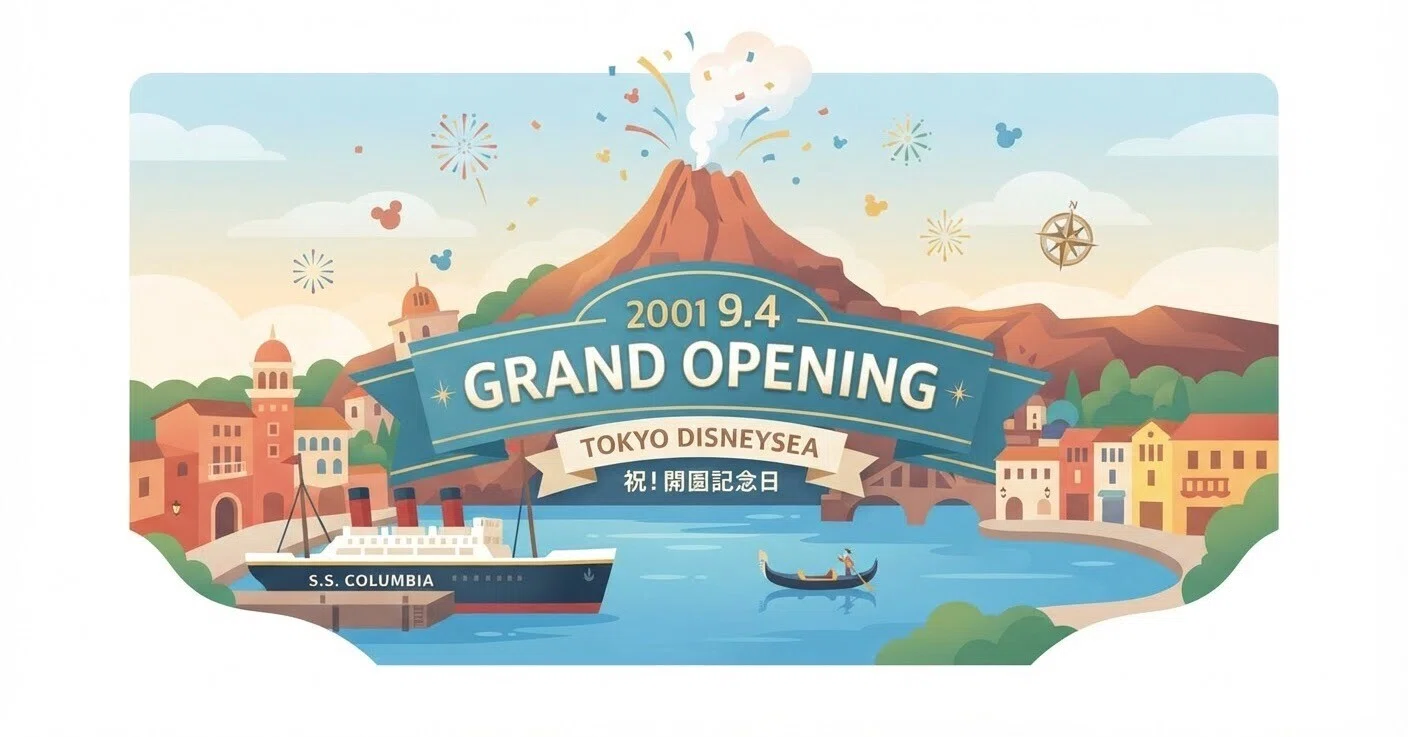 今日は何の日？】2001年9月4日、東京ディズニーシーがグランドオープン
