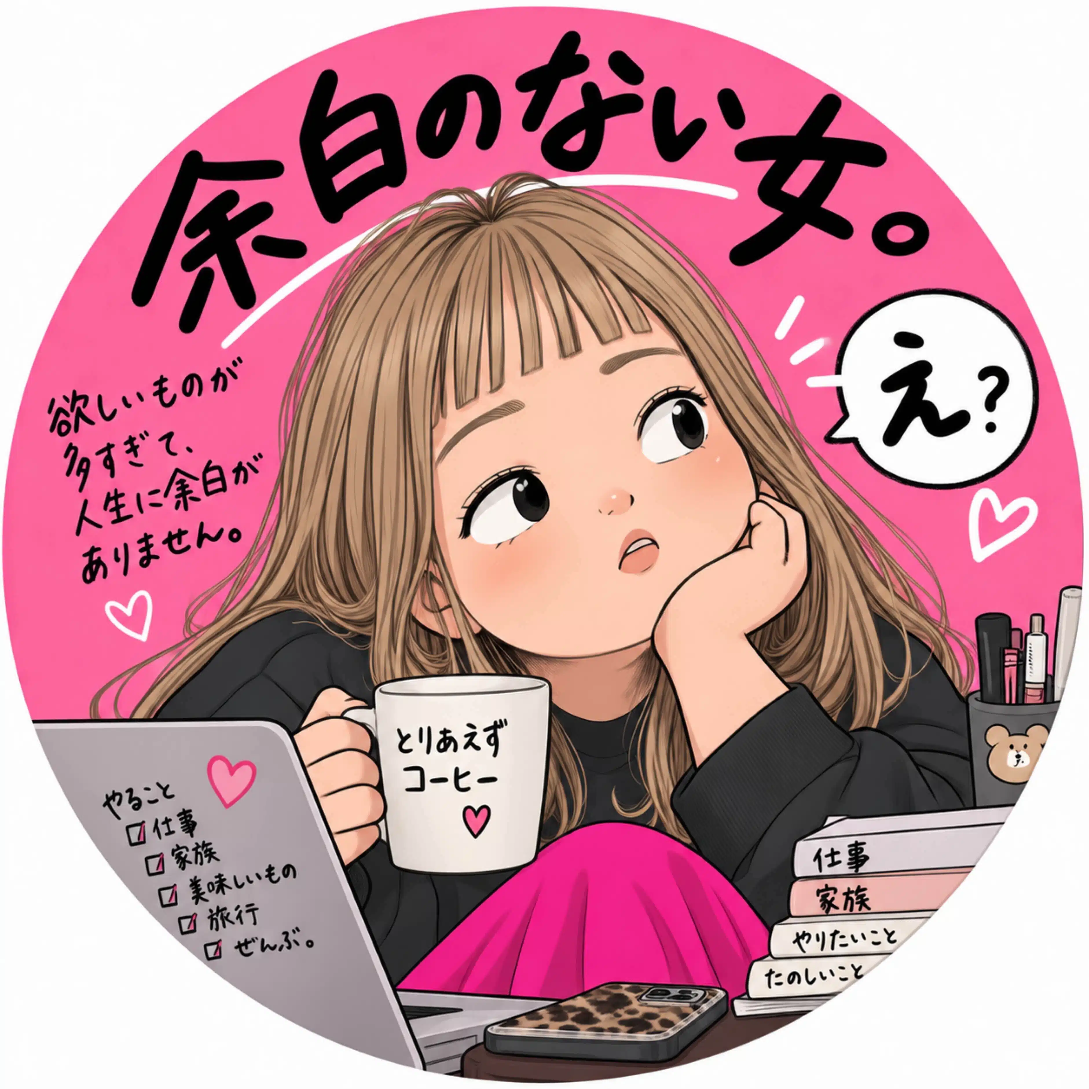 余白のない女。