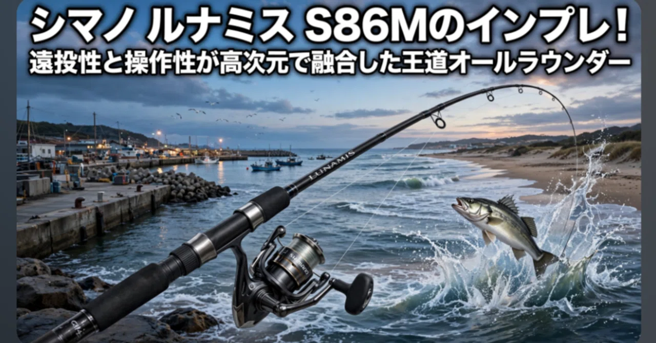 シマノ ルナミス S86Mのインプレ！遠投性と操作性が高次元で融合した