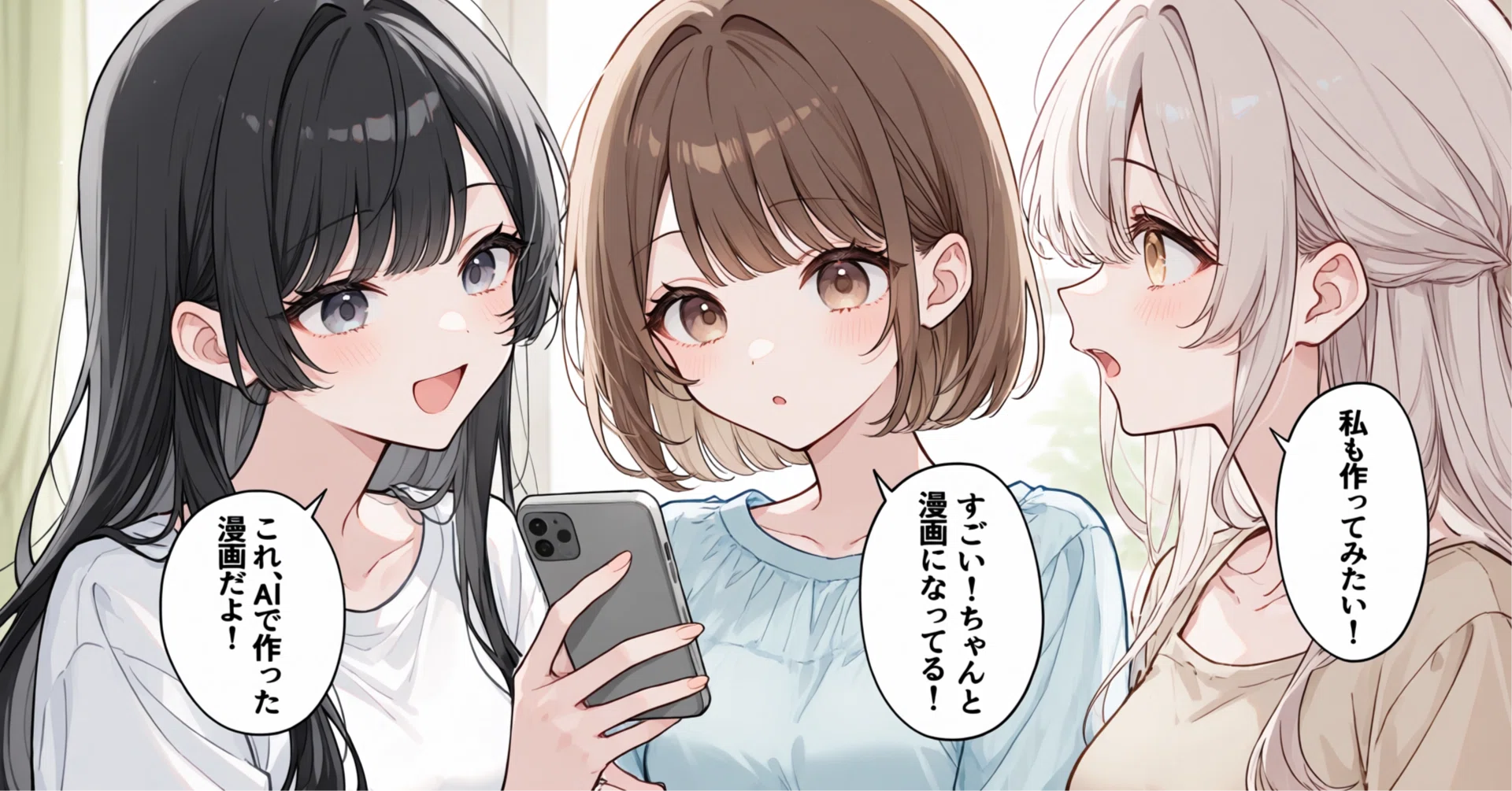 AIで漫画の1コマをつくってみた｜キャラクター・セリフ・吹き出しまで