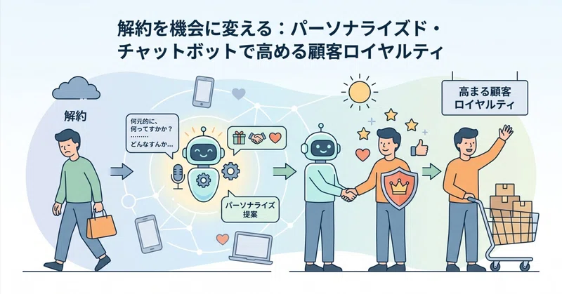 解約を機会に変える：パーソナライズド・チャットボットで高める顧客ロイヤルティ