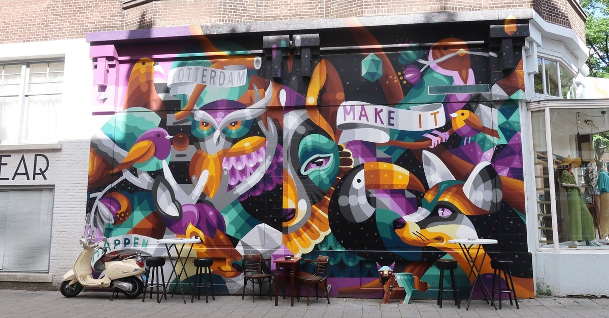 グラフィティアート 犬のオブジェ 2体セット 愛する 