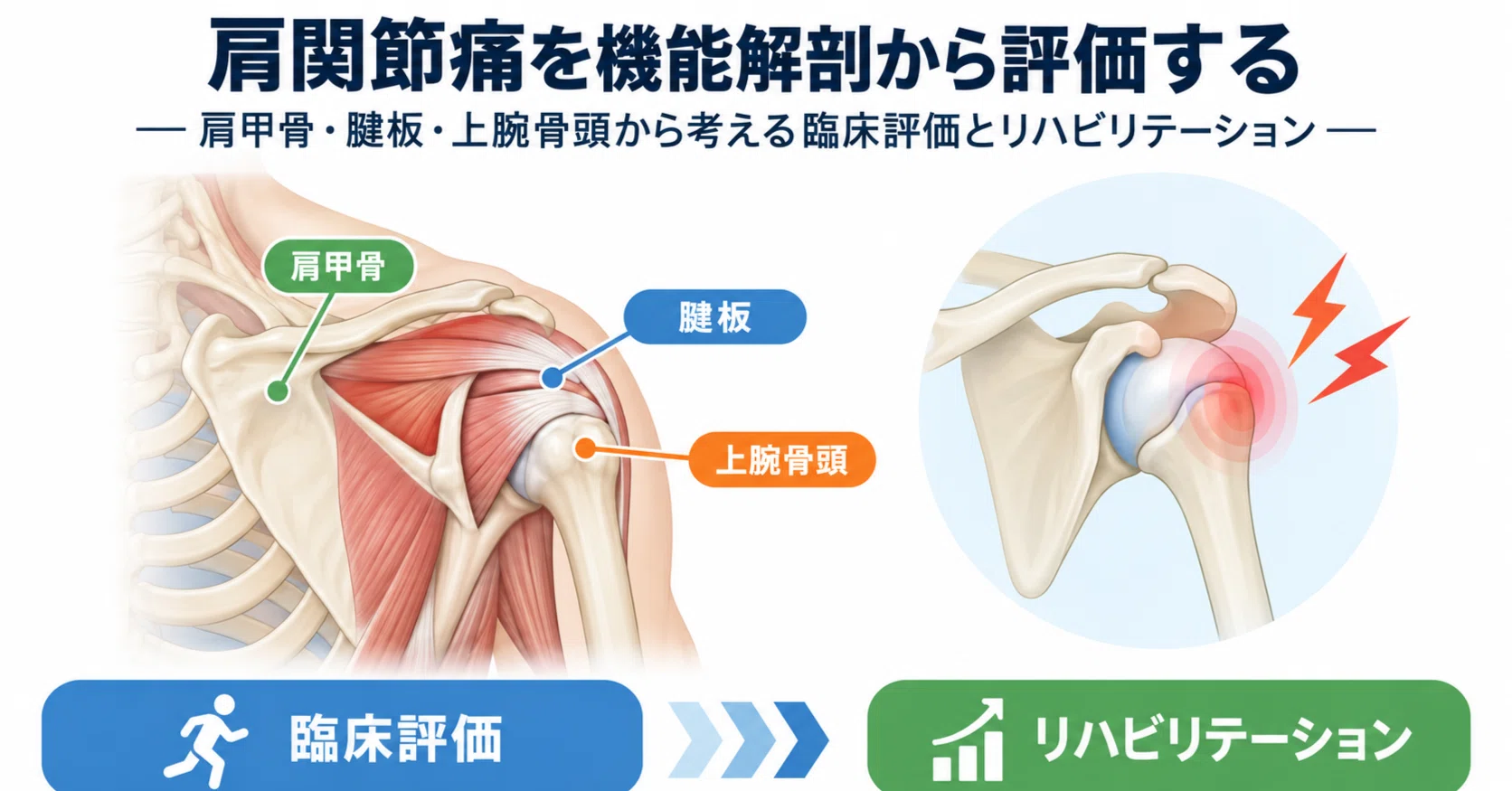 肩関節痛の評価とリハビリテーション｜肩甲骨・腱板・上腕骨頭を機能