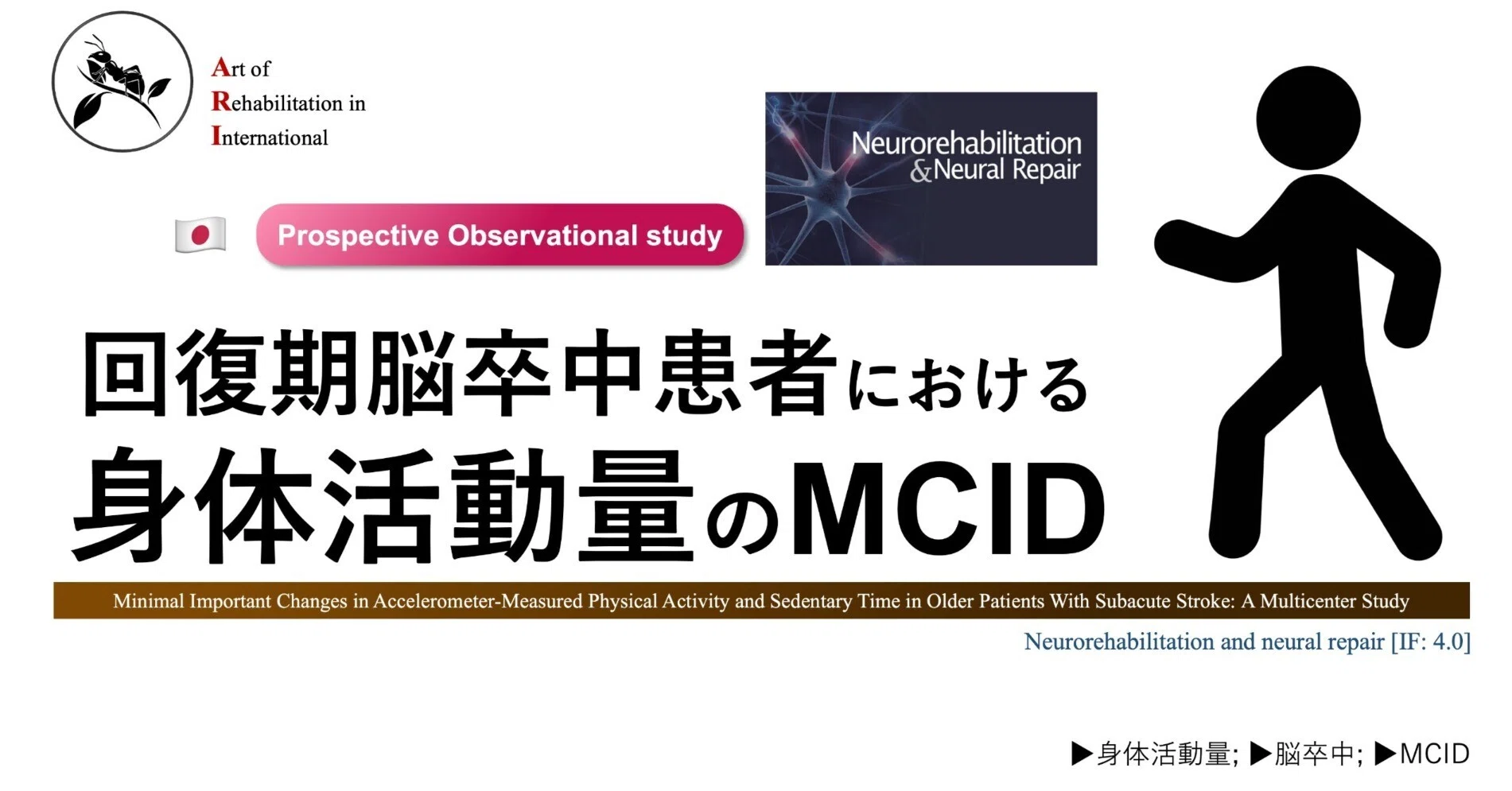回復期脳卒中患者における身体活動量のMCID｜Super Human | 理学療法士