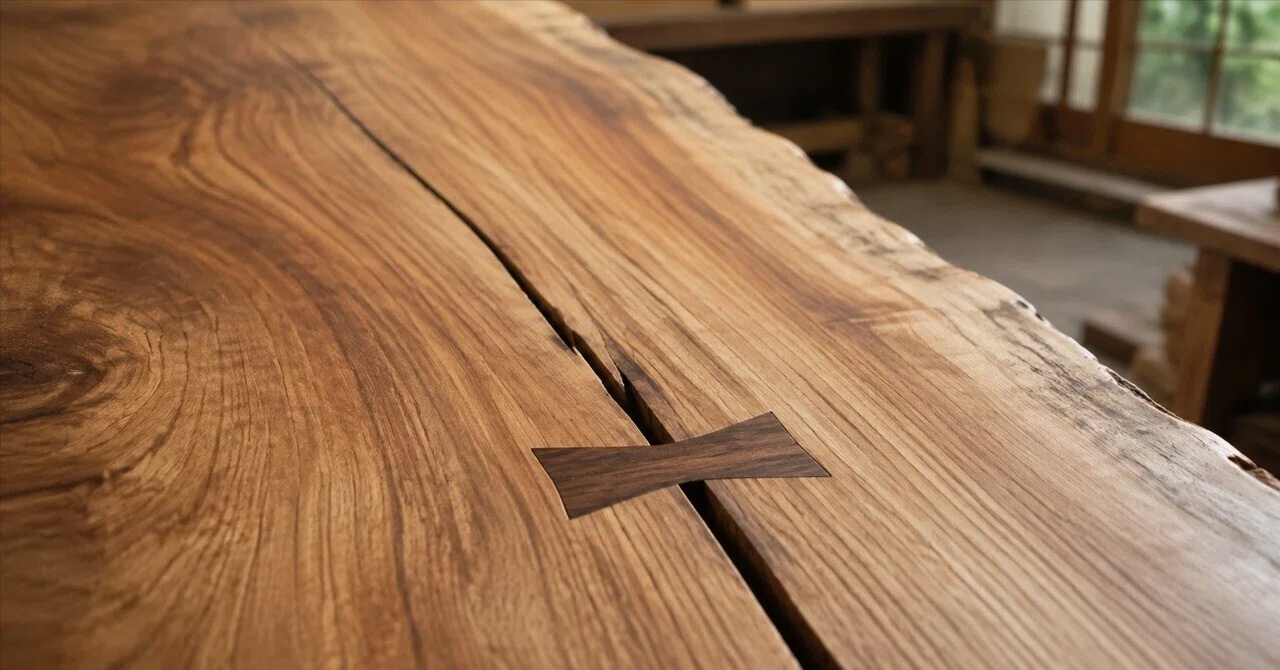 What is a 'Chigiri' in a Single-Slab Table? The Craftsmanship