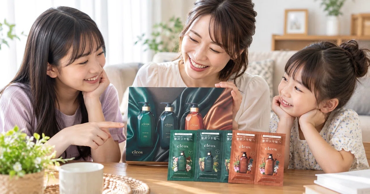 クレオズボーテシャンプーお試しセット購入レビュー感想｜家族で3種類