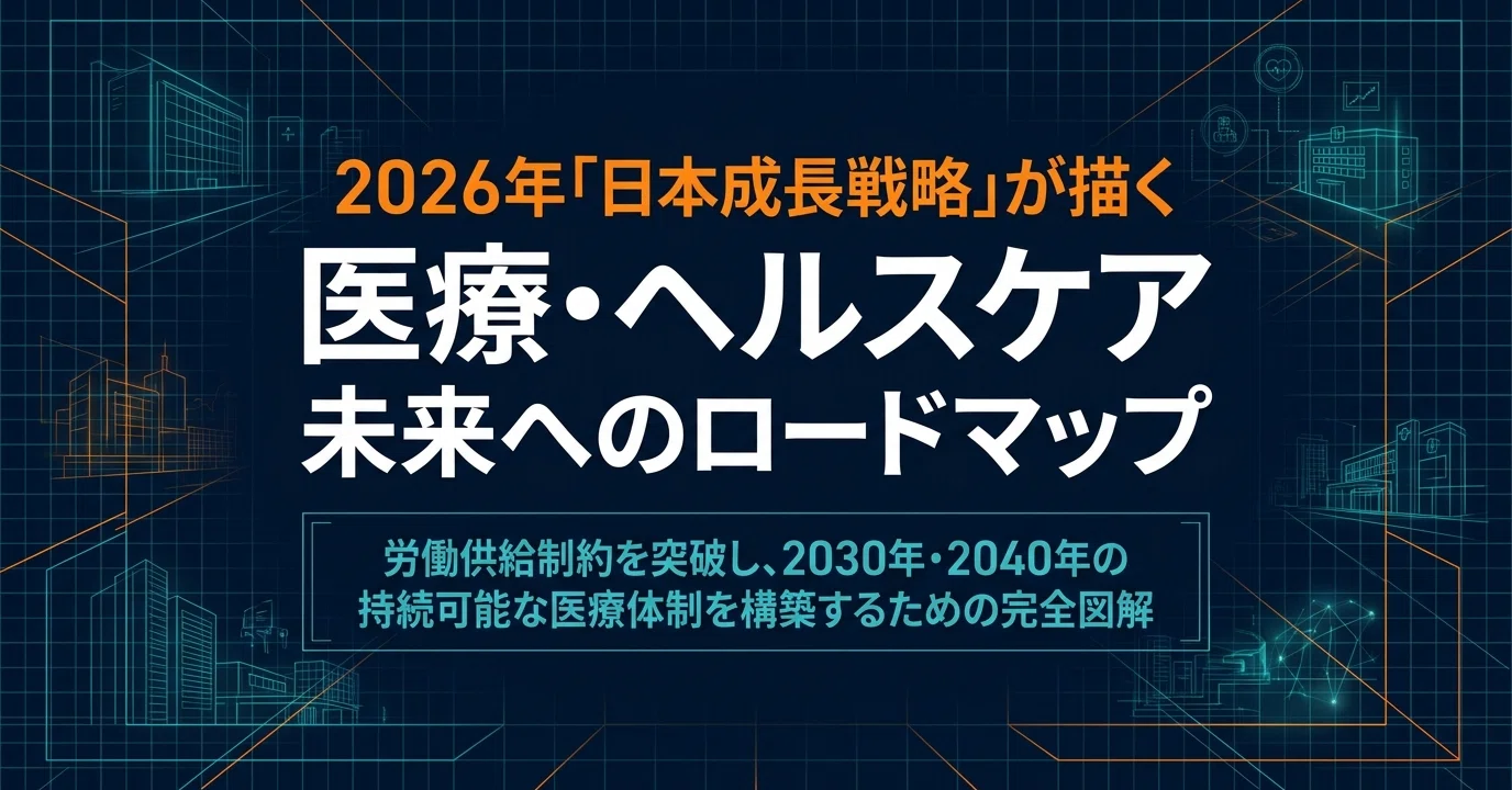 日本成長戦略」がもたらす医療・ヘルスケアの激変とは？2030年・2040年
