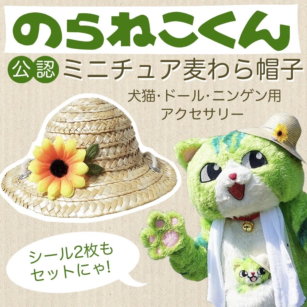 のらねこくんの麦わら帽子｜のらねこくん(飼い主)