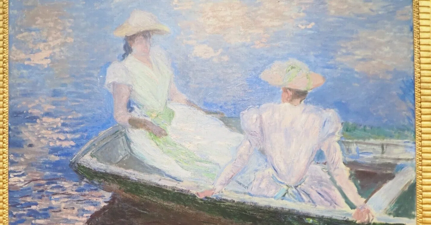 クロード・モネ、「Young Women in Boat」、厳選 国立西洋美術館'26～クロード・モネ特集②｜かずくんの備忘録