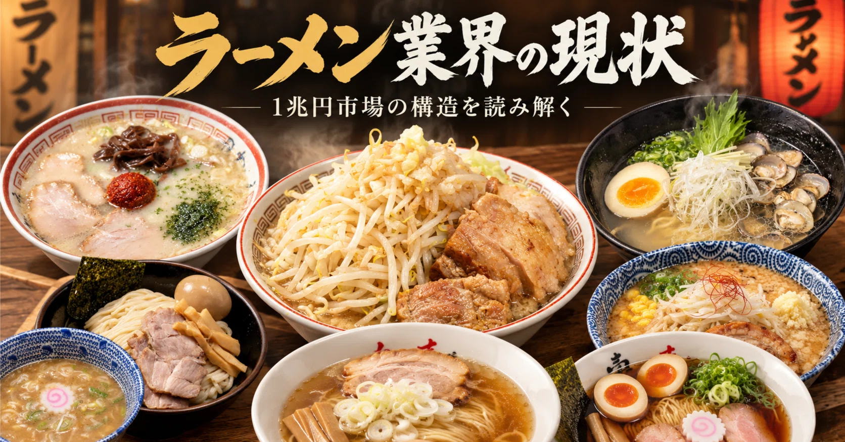 市場規模1兆円突破目前、でも利益は半減!? 「ラーメン業界」の現在地