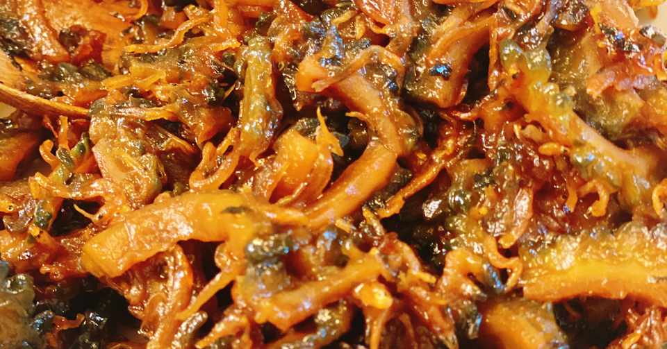 激ウマなゴーヤとチリメンの大葉味噌佃煮 イシバシハザマ石橋 Note