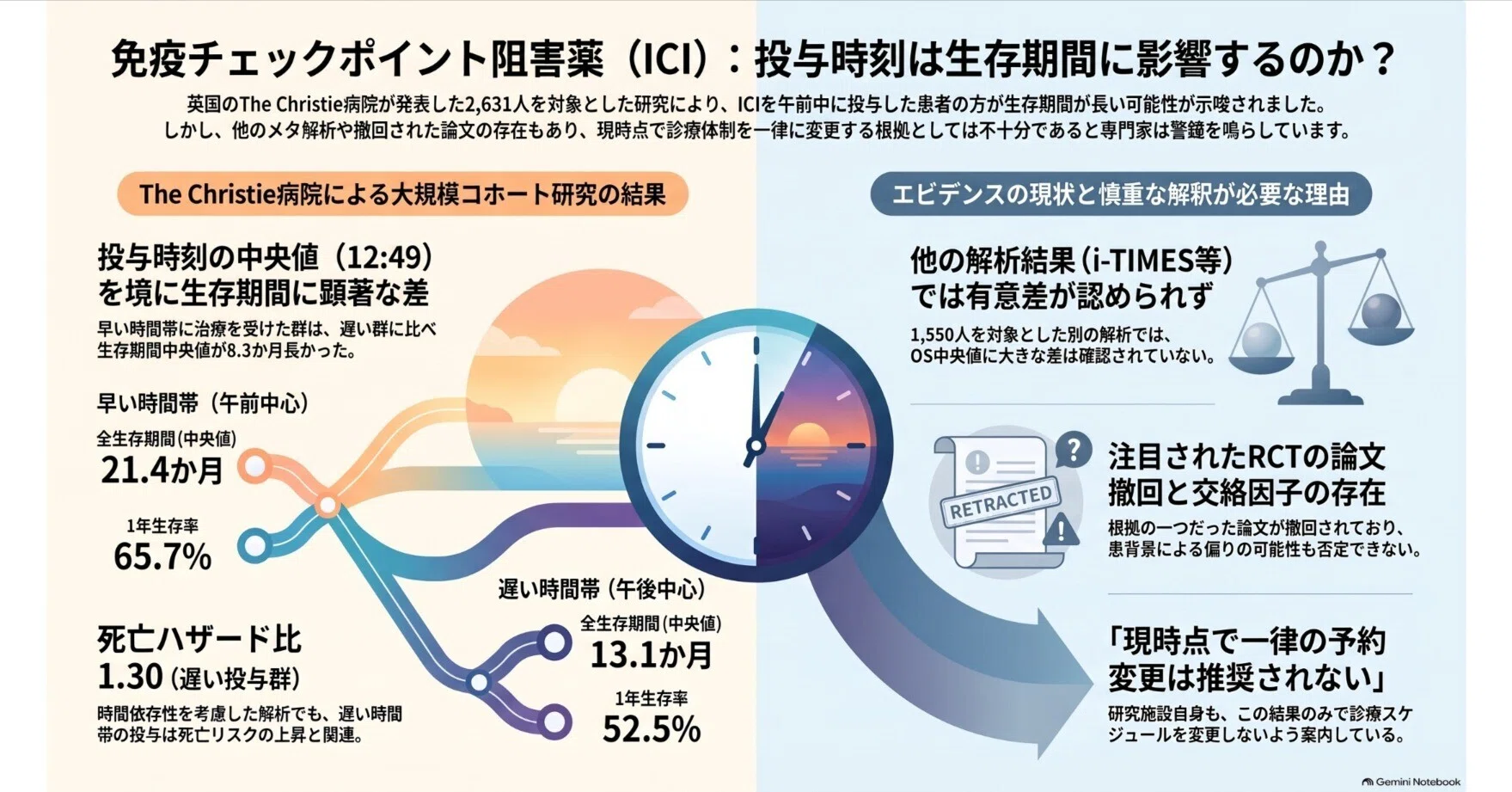 がん治療は午前中が良い」は本当？最新ニュースが伝える生存期間の差と