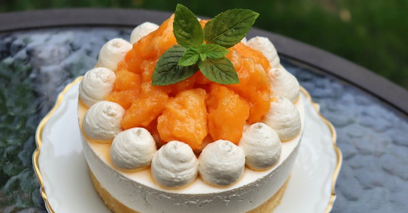 焼かない 夏の夕張メロンと紅茶のレアチーズケーキ No Bake Melon Earl Gray Cheesecake の作り方 Raluのパティシエ講座 45 Ralu Note