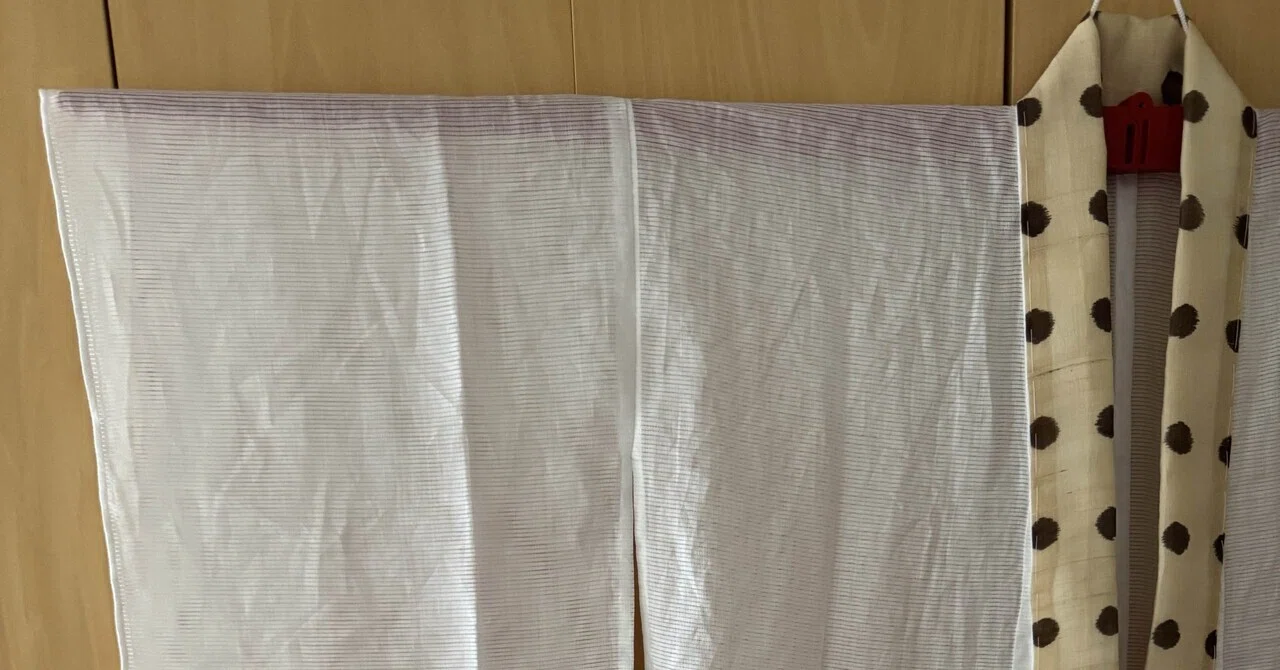 15年以上眠っていた麻絽の反物を、長襦袢に仕立てました｜着物人｜かずみ
